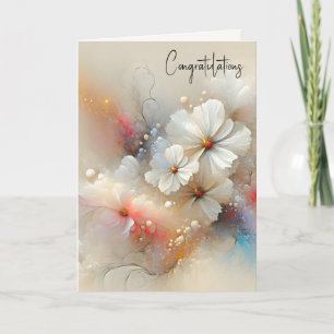 Carte Contemporary Cosmos Mariage Félicitations