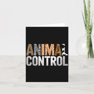 Carte Contrôle Animal Drôle Zoo Correspondance Halloween