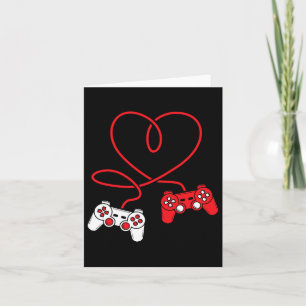 Carte Contrôleur de jeu Coeur Funny Valentines Day Boy &