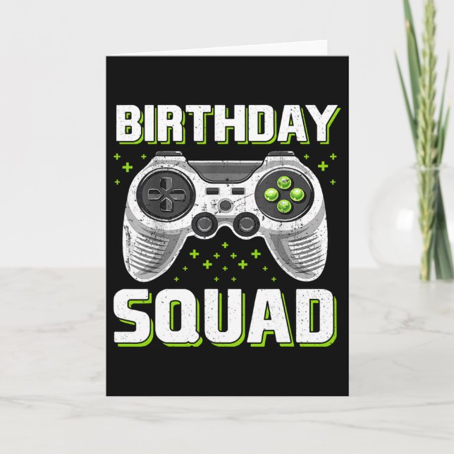 Carte Contrôleur De Jeu Vidéo D'Anniversaire Pour Gamer  (Devant)
