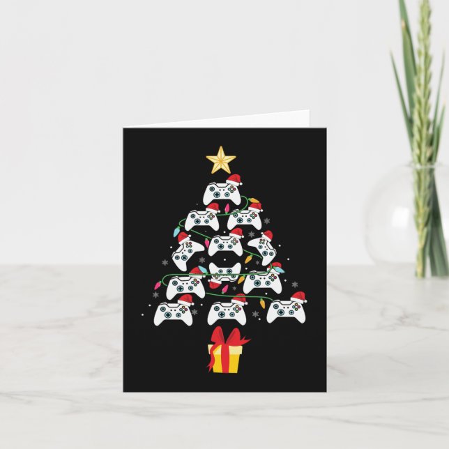 Carte Contrôleur de jeu vidéo Noël Arbre Noël Hommes gar (Devant)