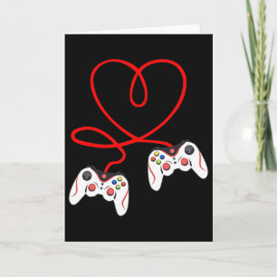 Carte Contrôleurs de jeu de coeur Joueurs de jeux vidéo 