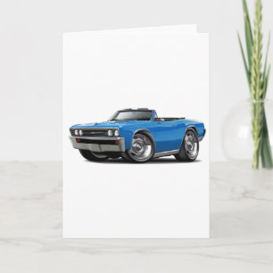 Carte Convertible 1967 bleu de Chevelle