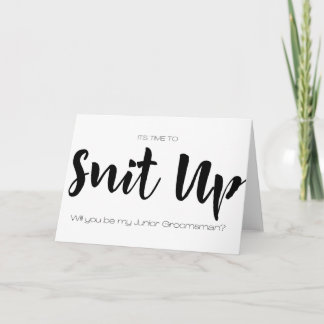 Carte Convient Au Jeune Groomsman