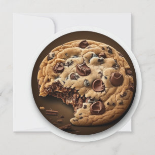 Carte cookie à puce à chocolat