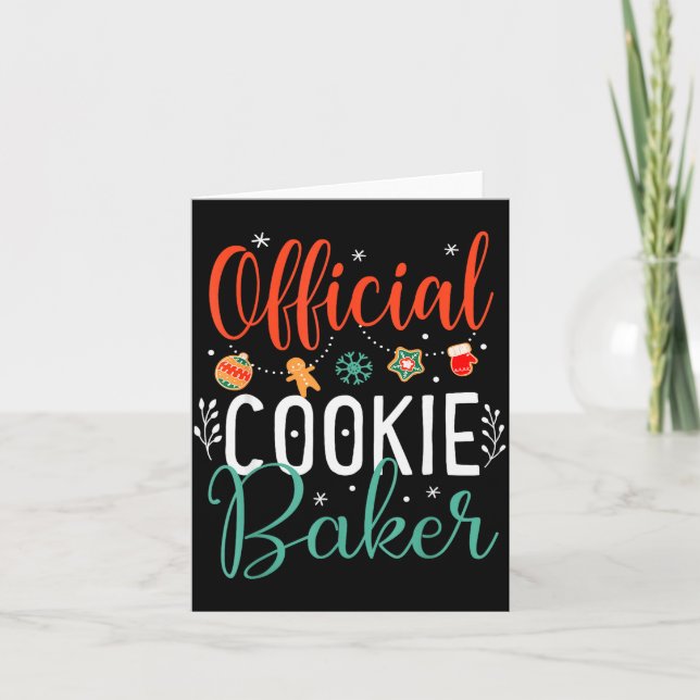 Carte Cookie Baker Funny Christmas Couples Matching  (Devant)