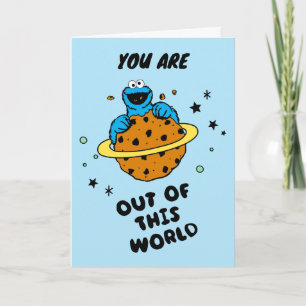 Carte Cookie Monster   Joyeux anniversaire