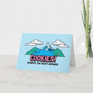 Carte Cookie Monster   Les cookies sont toujours la bonn