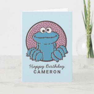 Carte Cookie Monster   Om Nom Nom Nom