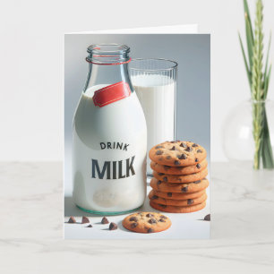 Carte Cookies à base de lait et de chips au chocolat d'a