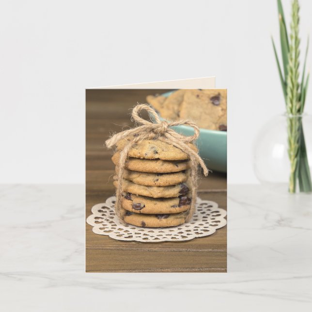 Carte Cookies de chips au chocolat d'anniversaire (Devant)