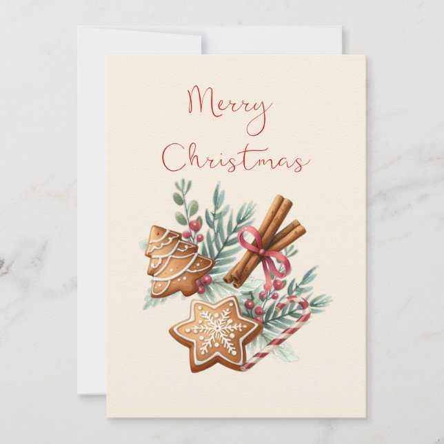 Carte Cookies de Noël (Devant)