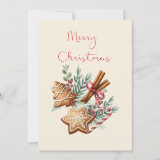 Carte Cookies de Noël
