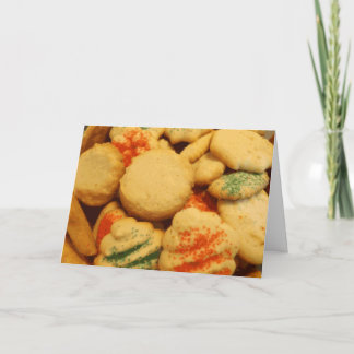 Carte Cookies de Noël avec pépites de sucre