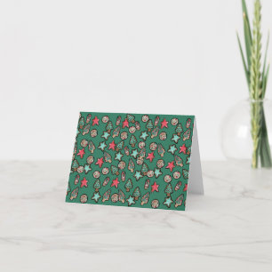 Carte Cookies de Noël Vacances Fête de la Pâtisserie de 