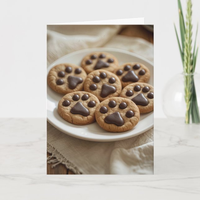 Carte Cookies d'empreinte chocolatée (Devant)