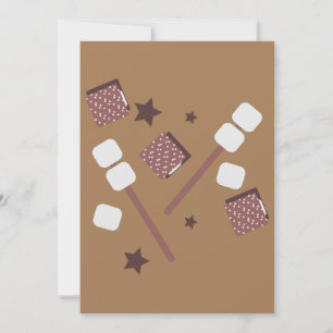 Carte Cookies Simples de S'mores Salutation de Camp