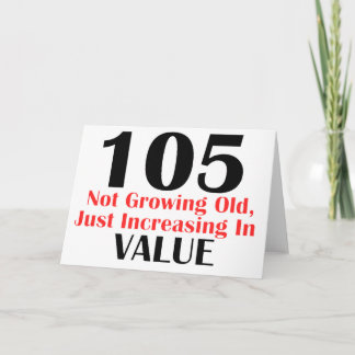 CARTE COOL 105 ANS CONCEPTION ANNIVERSAIRE