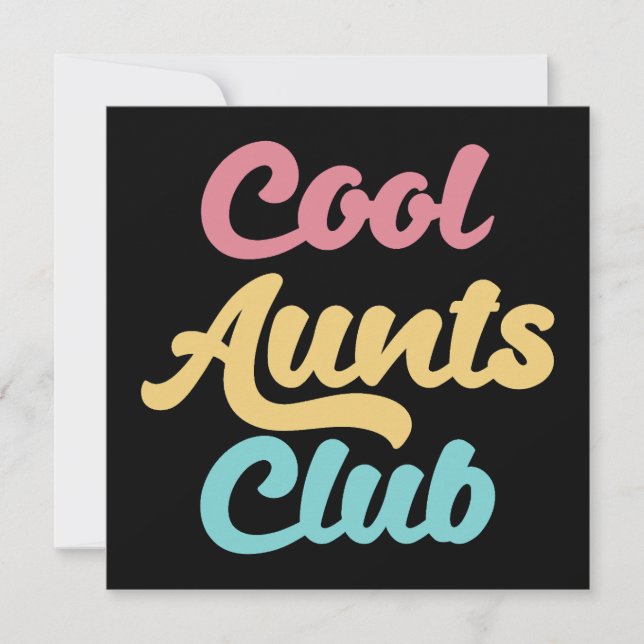 Carte Cool Aunts Club II (Devant)