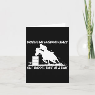 Carte Cool Barrel Racing Art Pour Femmes Maman Horseback