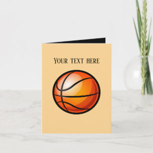 Carte Cool Basketball sports ajouter un message