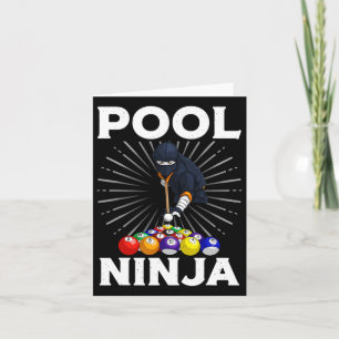 Carte Cool Billard Art Pour Hommes Joueuse De Pool Femme