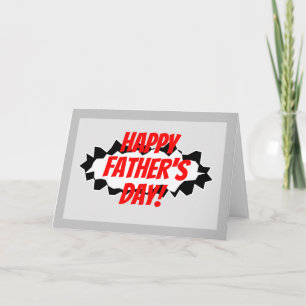 Carte Cool Bonne Fête des pères pour papa ou stepdad