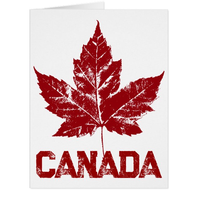 Carte cool Canada Carte de voeux pour drapeau cana (Devant)
