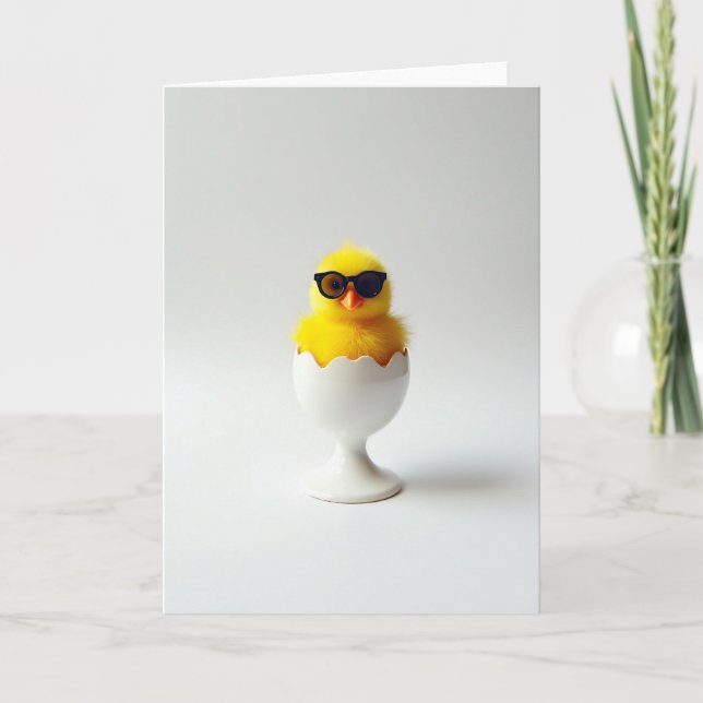 Carte Cool Chick Hatching Day Card (Devant)