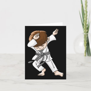 Carte Cool Dabbing Karate Boy Funny Hip-hop Judo Dancing