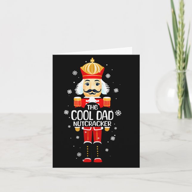 Carte Cool Dad Nutcracker Funny Christmas Family Matchin (Devant)