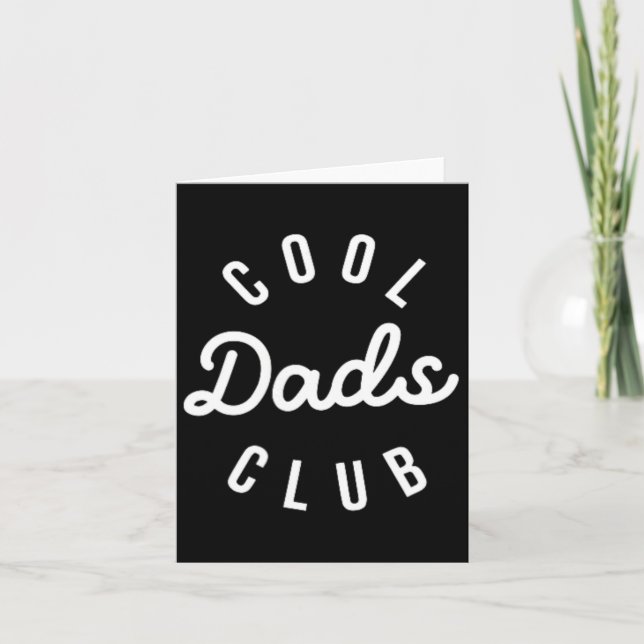 Carte Cool Dads Club Funny Papa Fête des pères Famille M (Devant)