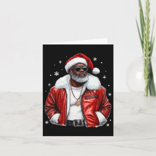 Carte Cool de Noël afro-américain Père Noël Black Afro K