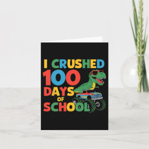 Carte Cool Dinosaur T-rex Monster Truck concassé 100 Jou