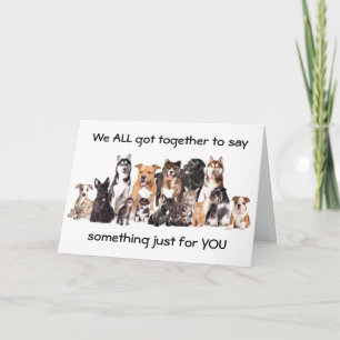 CARTE COOL ET AMUSANT "CARTE DE GROUPE" POUR BUREAU ET A