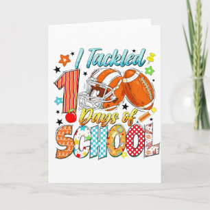 Carte Cool J'ai Réussi le Thème de Football Scolaire des