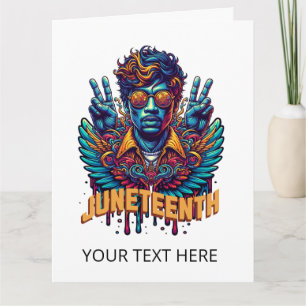 Carte Cool Junetten Black History Mois Angel Freedom