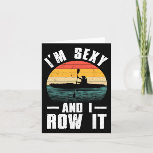 Carte Cool Kayak Art Pour Hommes Femmes Kayaker Rowing B