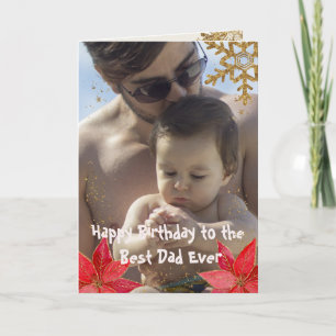 Carte Cool Meilleur papa Jour Noël Joyeux Anniversaire P