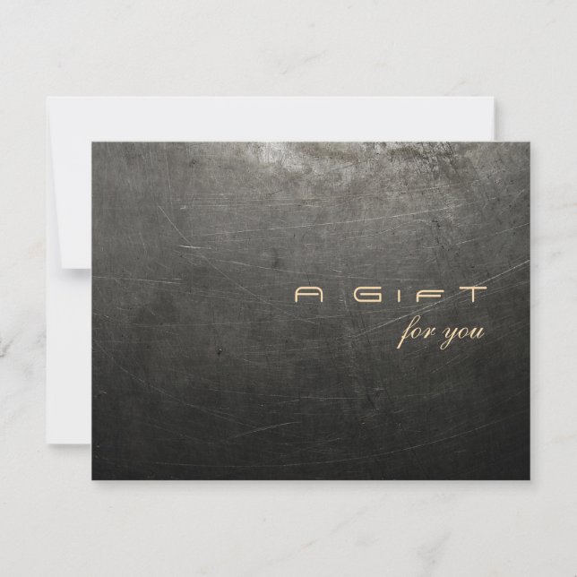 Carte Cool Moderne Hommes de mode certificat cadeau (Devant)