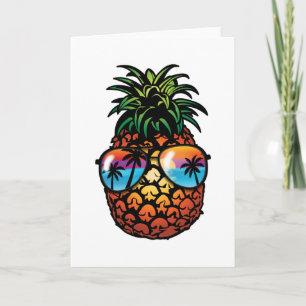 Carte Cool Pineapple Lover Tropical Hawaii Beach Voyage