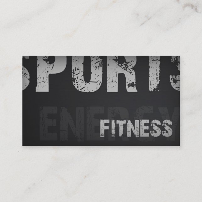 Carte Cool simple Silver Fitness Trainer (Devant)