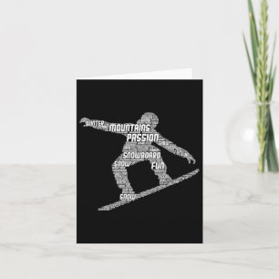 Carte Cool Snowboarder Vêtements et idées cadeaux Hommes