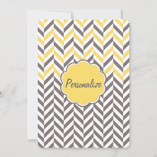 Carte Cool super tendance herringbone motif zigzag (Devant)