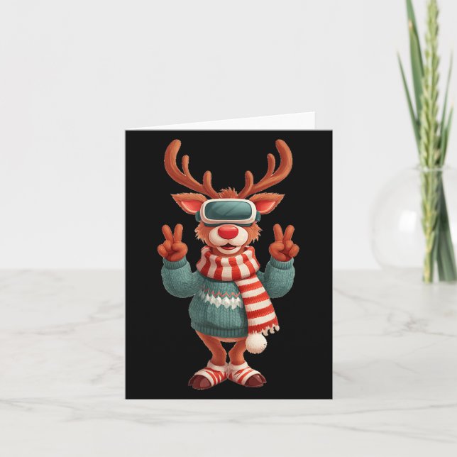 Carte Cool Virtual Reality Reindeer Costume For Adults A (Devant)