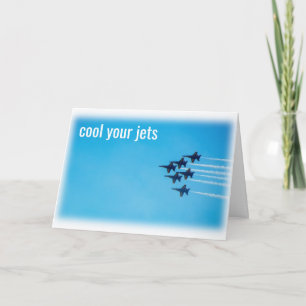 Carte Cool Vos Jets, Laissez Les Chips Tomber -
