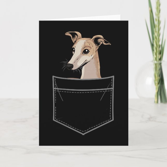 Carte Cool Whippet Design For Men Women Pet Dog Whippet  (Devant)