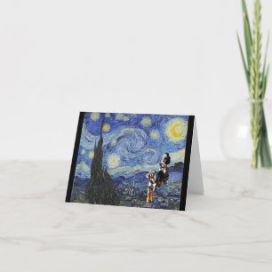 Carte Coon Hound Dogs, dans Starry Night Parody