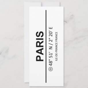 Carte Coordinates Paris