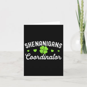 Carte Coordinateur de Shenanigans Happy Jour de la Saint